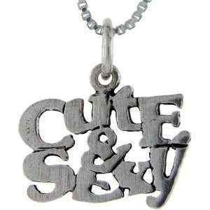   and Sexy Talking Pendant (w/ 18 Silver Chain), 1 inch (25mm) wide