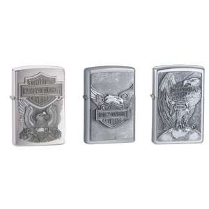   USA, and Iron Eagle Pewter Emblem Logo, Pack of Three 