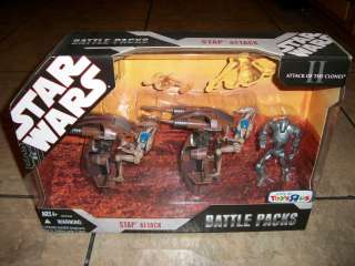   WARS  BATTLE PACKS  STAP ATTACK SET (NEW) TOYS R US EXCLUSIVE  