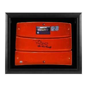   Shea Stadium Orange Seat W/ 1986 World Series Champ 