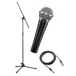  Shure SM58S Vocal On/Off Switch Microphone Bundle w/10 Ft 
