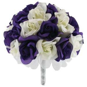   Silk Rose Hand Tie (3 Dozen Roses)   Wedding Bouquet 
