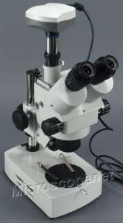 Zoom 3.5~45x Trinocular Stereo Microscope w 5.0M Camera  