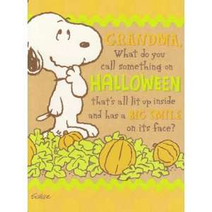  Greeting Card Halloween Peanuts Grandma, what do you call 