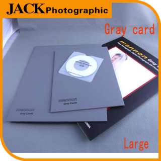   Gray card for White balance exposure flash meter 18% size Large  