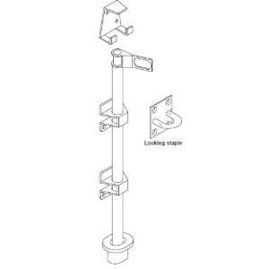   Lockable Drop Bolt and Socket with Locking Staple f