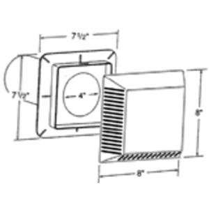   Home Exteriors INTVENT PW Soffit Intake Vent Patio, Lawn & Garden