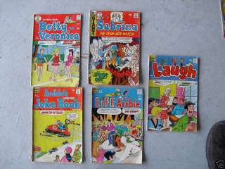Lot of 5 1970 Archie Series Comic Books LOOK  