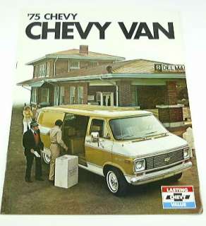 1975 75 Chevrolet CHEVY VAN BROCHURE G10 G20 G30  