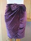 new ladies art deco vintage velvet drape bow dita purple