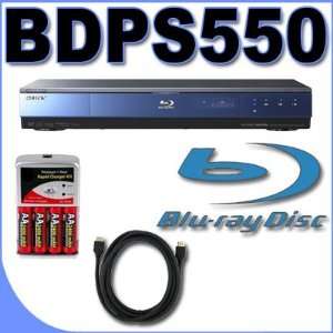  Sony BDP S550 1080p Blu Ray Disc Player PLUS HDMI Cable 