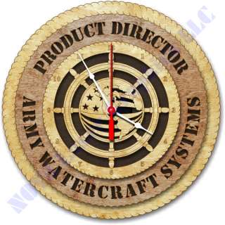 Army Watercraft Systems Birch Wall Clock  