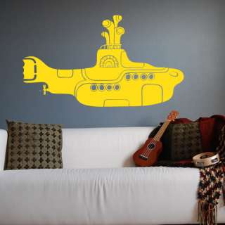 THE BEATLES yellow submarine wall decal  