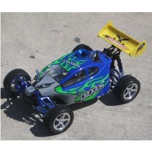 2008 1/10 ACME BLUE Flames Remote Control Nitro Gas Powered Buggy 2 