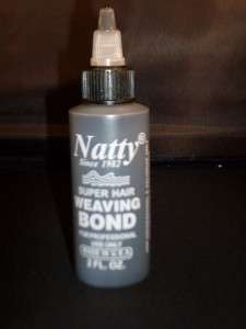 NATTY SUPER HAIR WEAVING BOND HAIR GLUE 2 oz black  