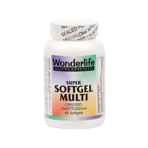 Super Softgel Multi Vitamin, Iron Free 60 Softgels Health 