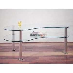  Glass And Aluminum Coffee Table Music