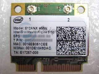Intel 512ANX HMW 5150 Half Mini PCI e WI FI WLAN Card  