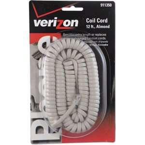   PACK 12 Almond Handset Cord (Telephone Accessories)