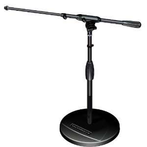    RB T Round Base Mic Stand with Telescoping Boom Musical Instruments