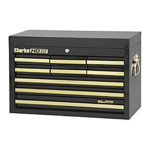  9 Drawer Tool Chest   Black and Gold Automotive