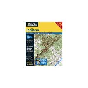  National Geographic TOPO Indiana Map CD ROM (Windows 