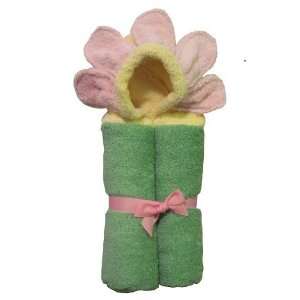  Infant Hooded Towel   Baby Flower 