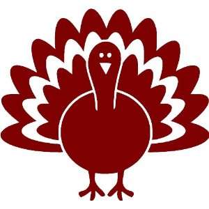Vinyl Wall Decal   Turkey, thanksgiving   selected color Black   Want 