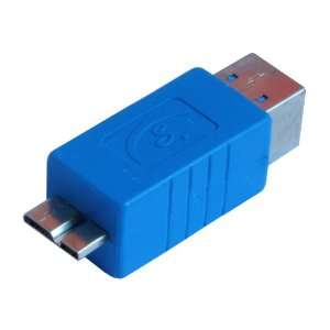   Superspeed USB 3.0 Micro B Male to Type B Female Adapter Electronics