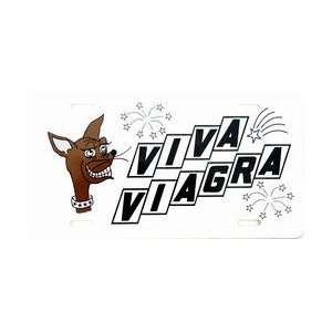 Viva Viagra Funny License Plates Plate Tag Tags auto vehicle car front