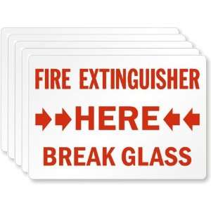   Here Break Glass Laminated Vinyl, 5 x 3.5