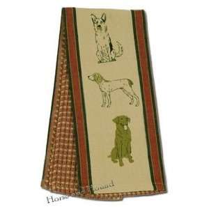  Dogs Life Kitchen Towel   Red