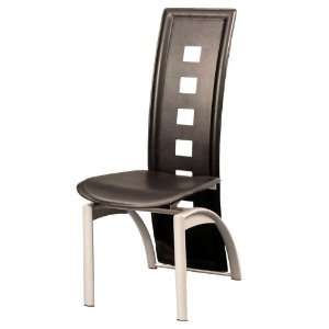   Walker Edison CHA36BL Tuxedo Dining Chair (Set of 4) Furniture