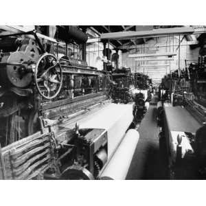  Old Type Loom in Weaving Shed at Wool Mill Photographic 