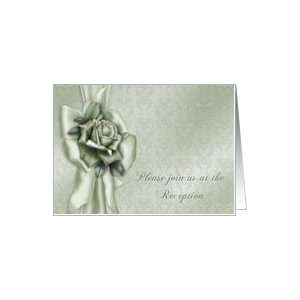 Please join us at the reception Wedding Reception, Invitation, Rose 