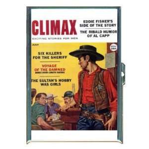 CLIMAX WESTERN PULP SHERIFF ID Holder, Cigarette Case or Wallet MADE 