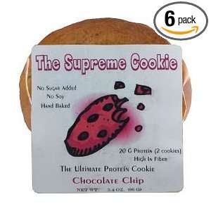 Flax Z Snax Supreme Protein Cookie 6 Packages of Two Cookies