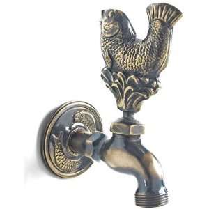   Hose Spigot Fish Antique Bronze (Made the UK)   Cast In Style #T1436