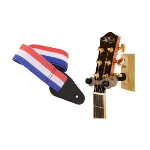  String Swing Wood Guitar Wall Hanger, ASH with Bonus 