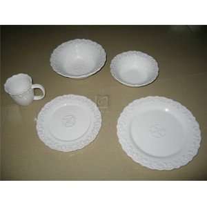  MADISON ANTIQUE WHITE DINNER PLATE